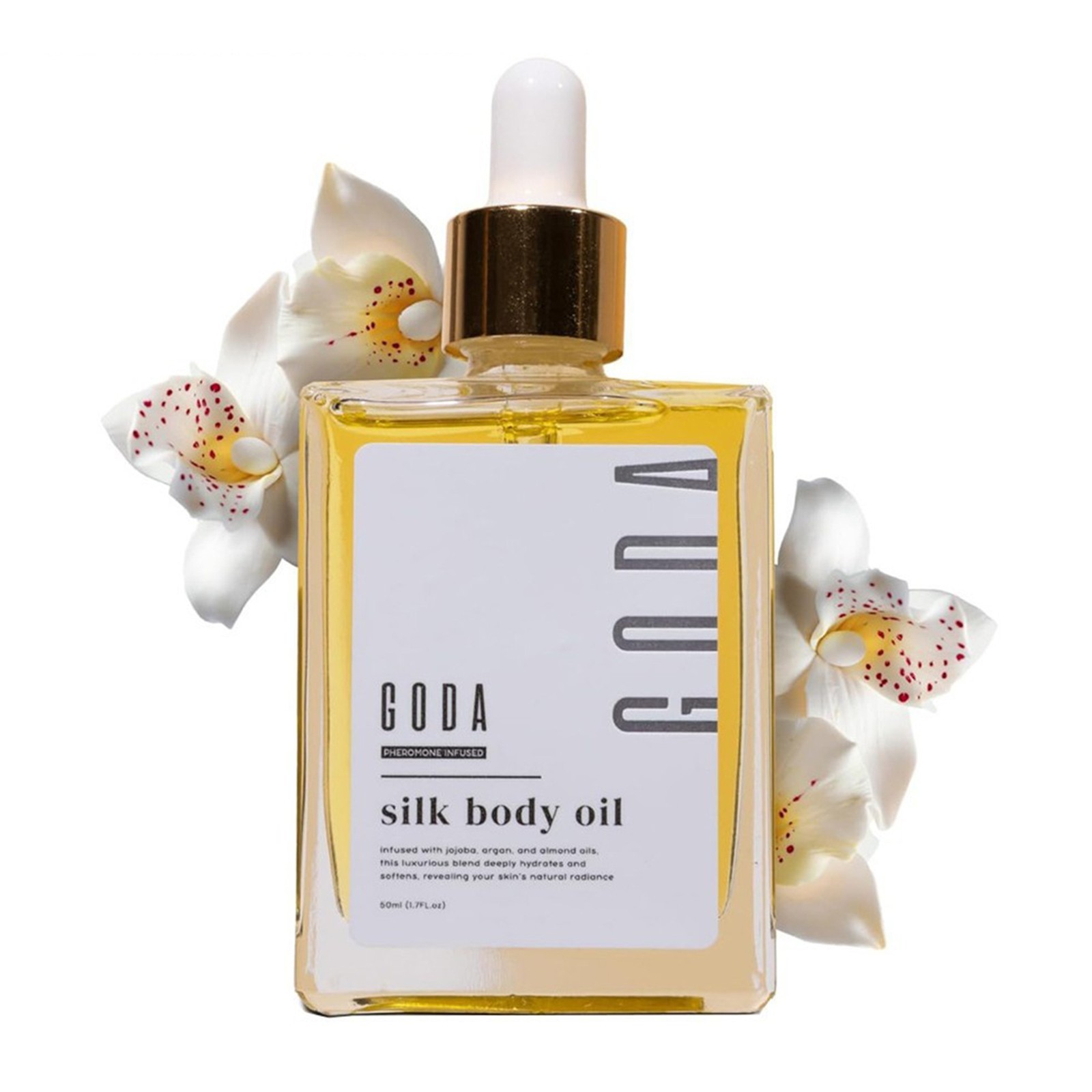 GODA Silk Body Oil, Silk Body Oil, Goda Perfume Oil,Bath& Shower Oil Smooth Skin