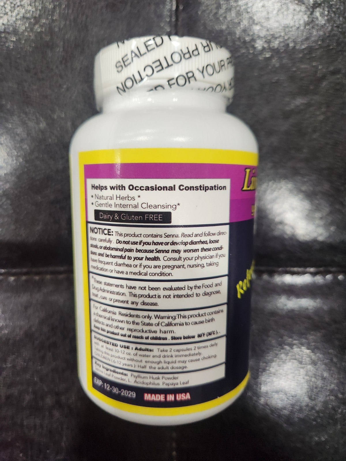 INTESTINAL CLEANSING LIMPIEZA INTESTINAL 120 CAPSULES 12/2029 RROSAS PRODUCTS