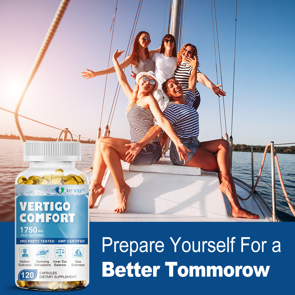 Vertigo Comfort Capsule 1750mg Dizziness Relief Supplements Body Balance Softgel