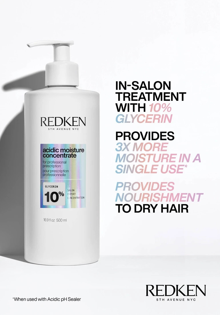Redken Acidic Moisture Concentrate Salon Exclusive Customizable Treatment 16.9oz
