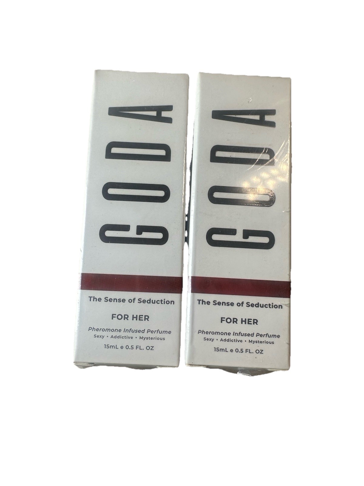 2 Goda For Her Pheromone Infused Perfume 0.5 fl oz 15ml Vegan Jasmine Peony Rose