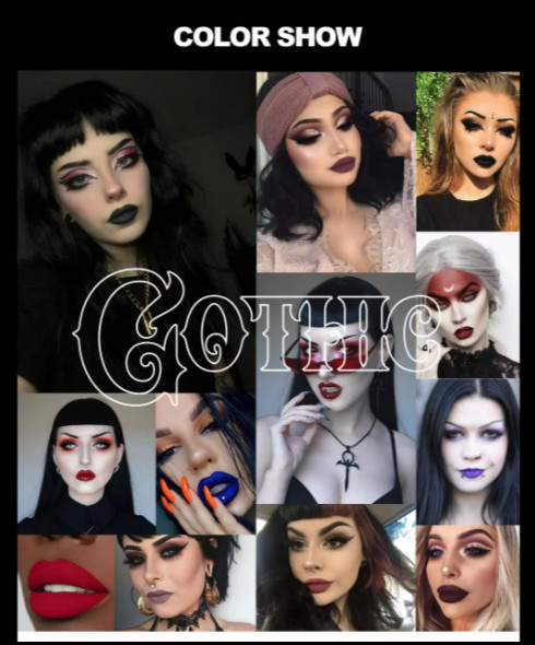 GOTH LIPSTICK LONG LASTING SET 4 PCS