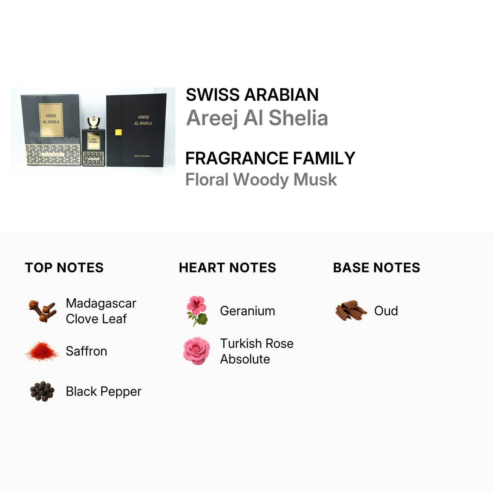 Swiss Arabian Ladies Areej Al Shelia EDP Spray 3.4 oz Fragrances 6295124032837