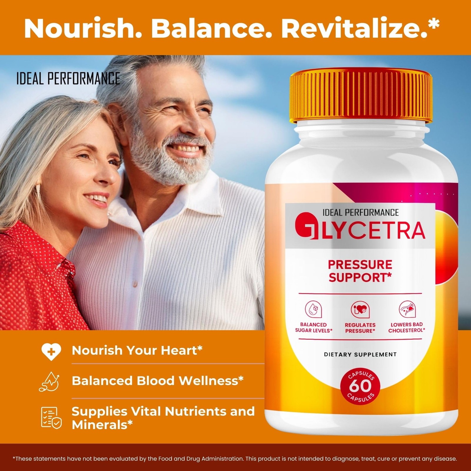 Glycetra General Wellness Supplement – 180 Capsules (3 Pack)
