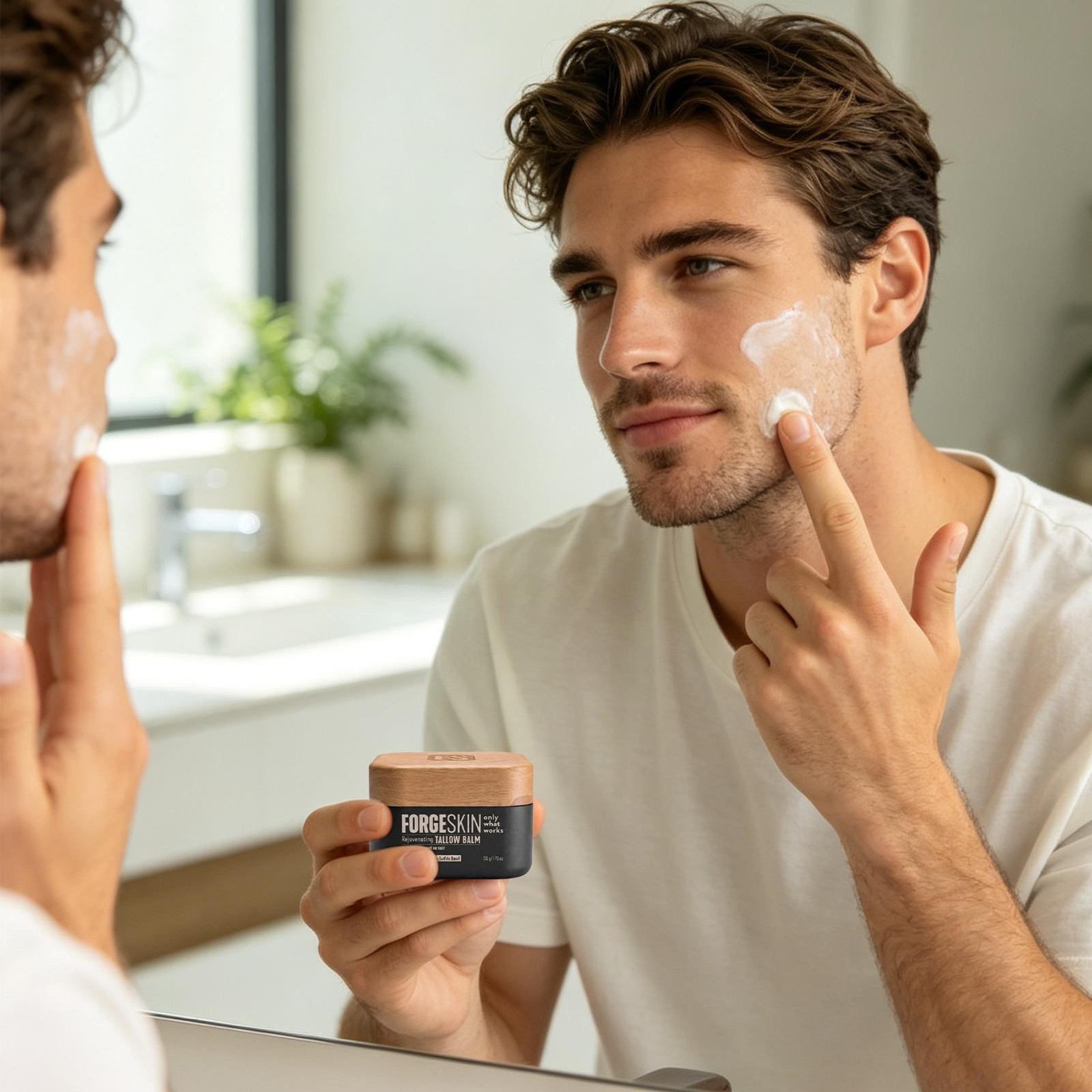 FORGE SKIN Men Face Tallow Balm 50g Beef Tallow Hydrating Cream (New Formula)