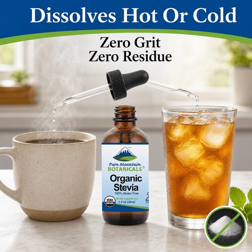Best Liquid Stevia Brand for Keto? – Pure Mountain Botanicals – Organic Stevia