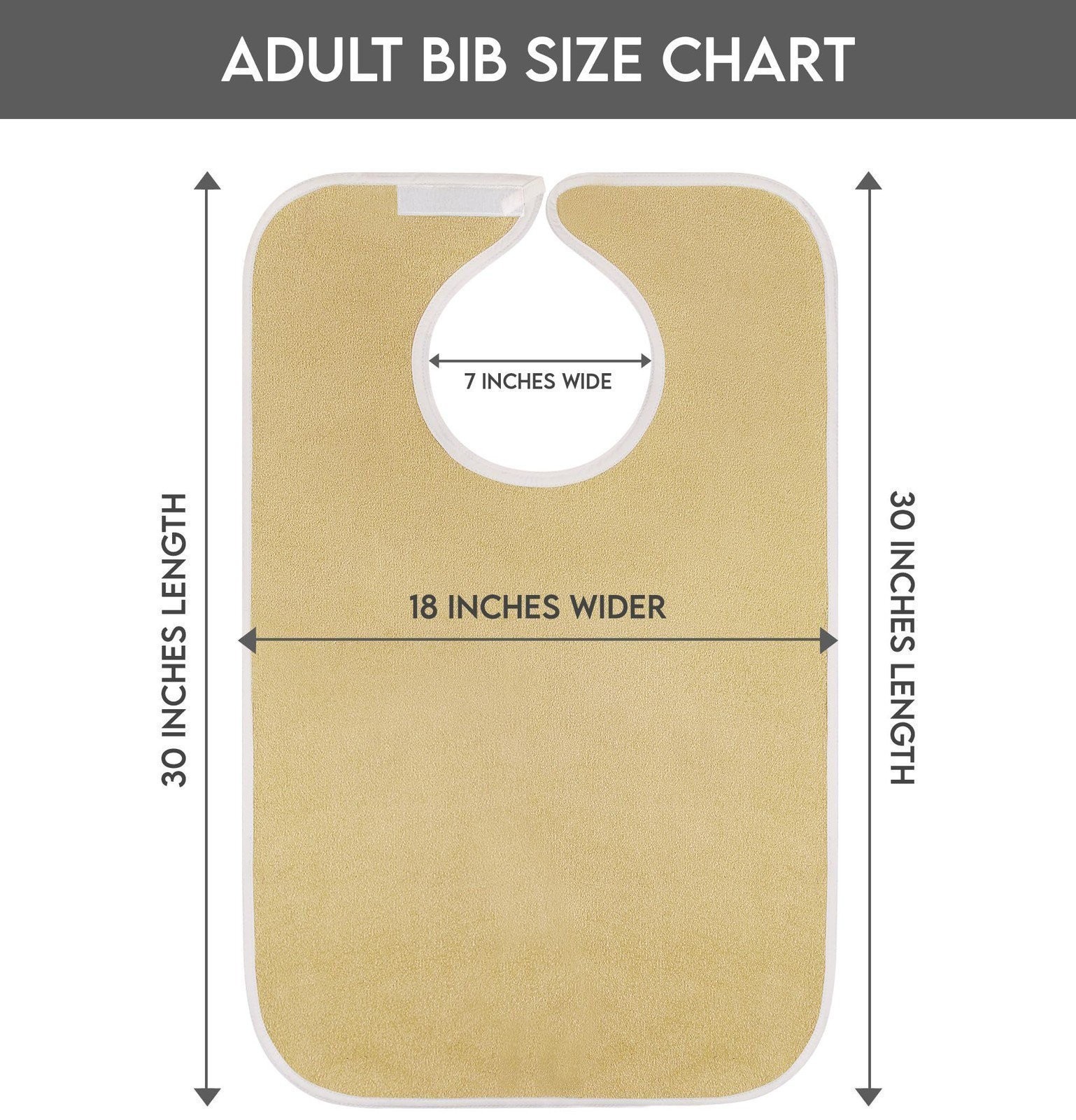 Utopia Towels 3 Pack Premium Unisex Adult Bibs for Elderly Women Men,…