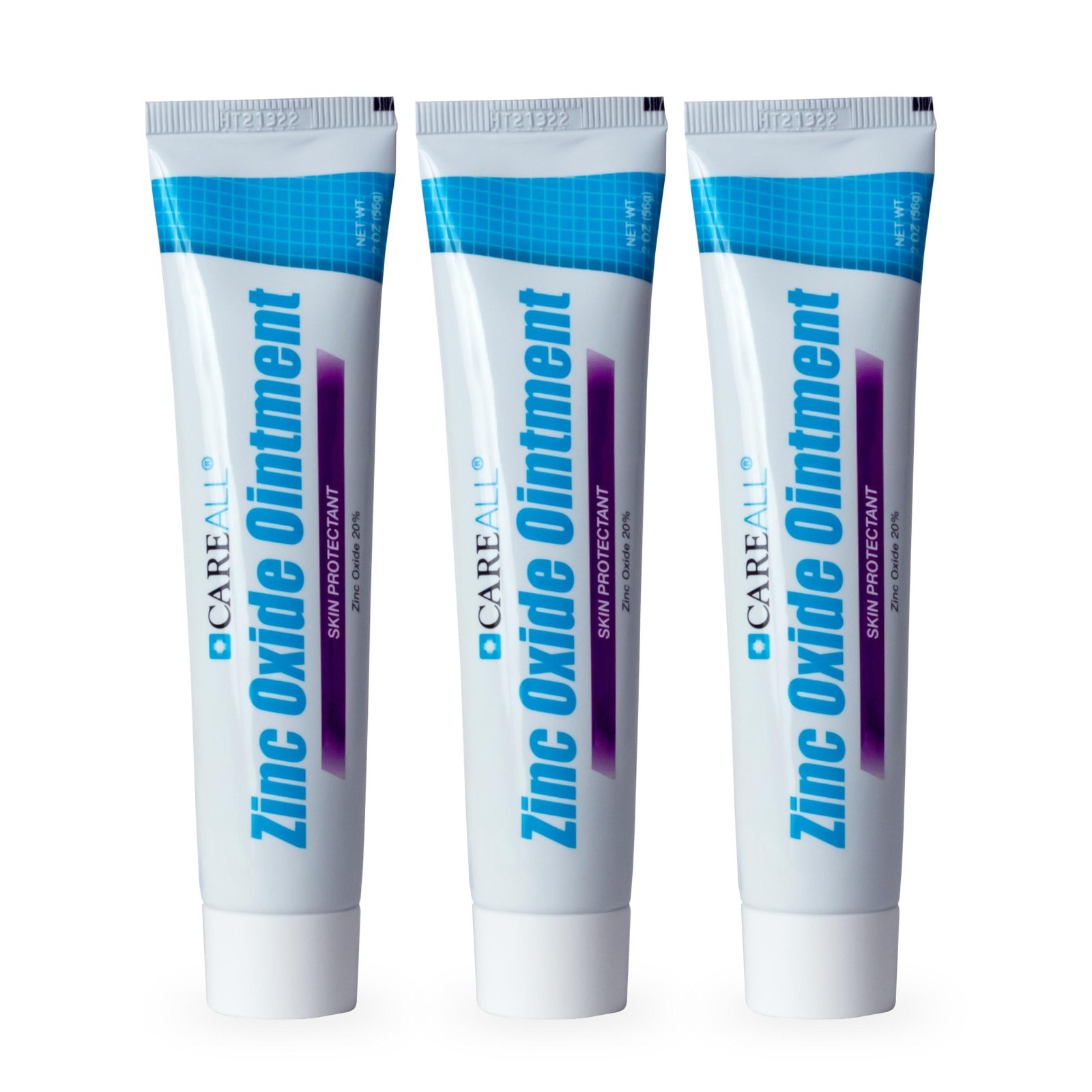 3 Pack CareAll Zinc Oxide 20% Ointment – 2 oz. Skin Protectant Diaper Rash Care.