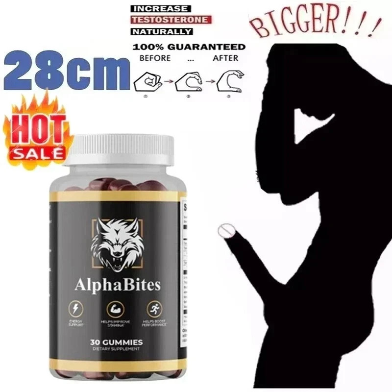 NEW Alpha Bites Gummies AlphaBites Max Performance Gummy (1 Month Supply)