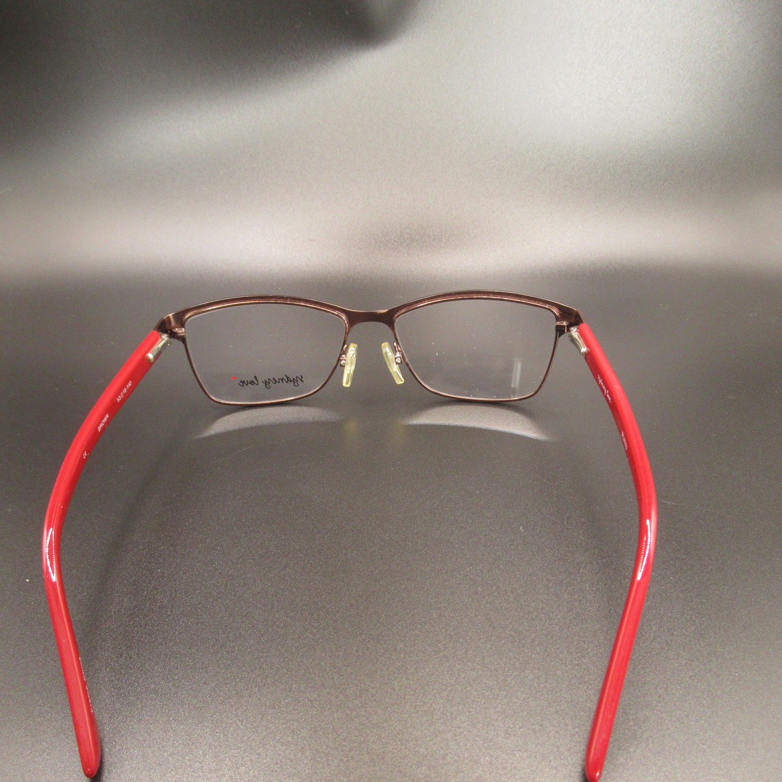 Sydney Love SL2033 Women’s Semi-Rimless Eyeglass Frames Brown Red 53-16-140