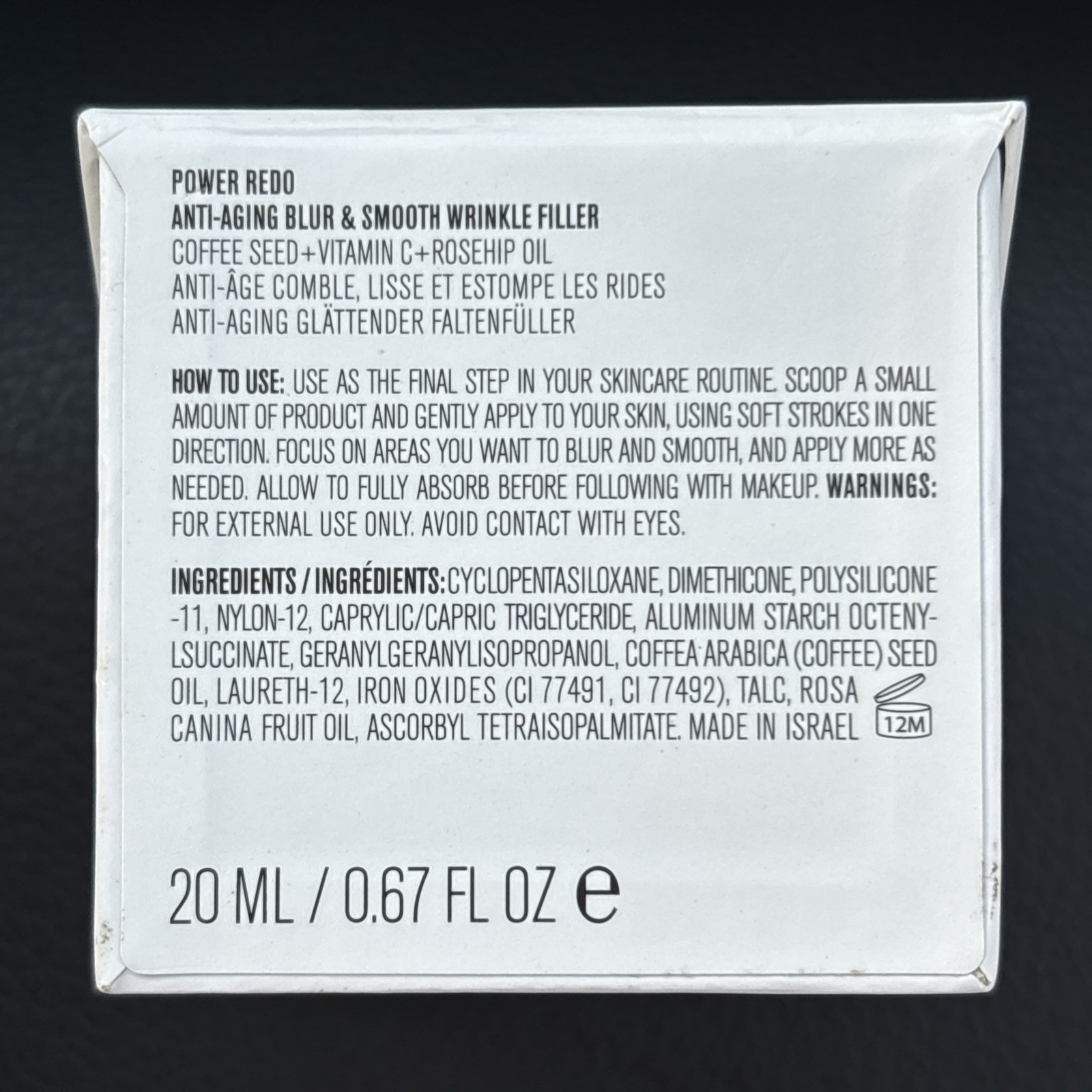 IL MAKIAGE POWER REDO ANTI AGING BLUR & SMOOTH WRINKLE FILLER 20ML