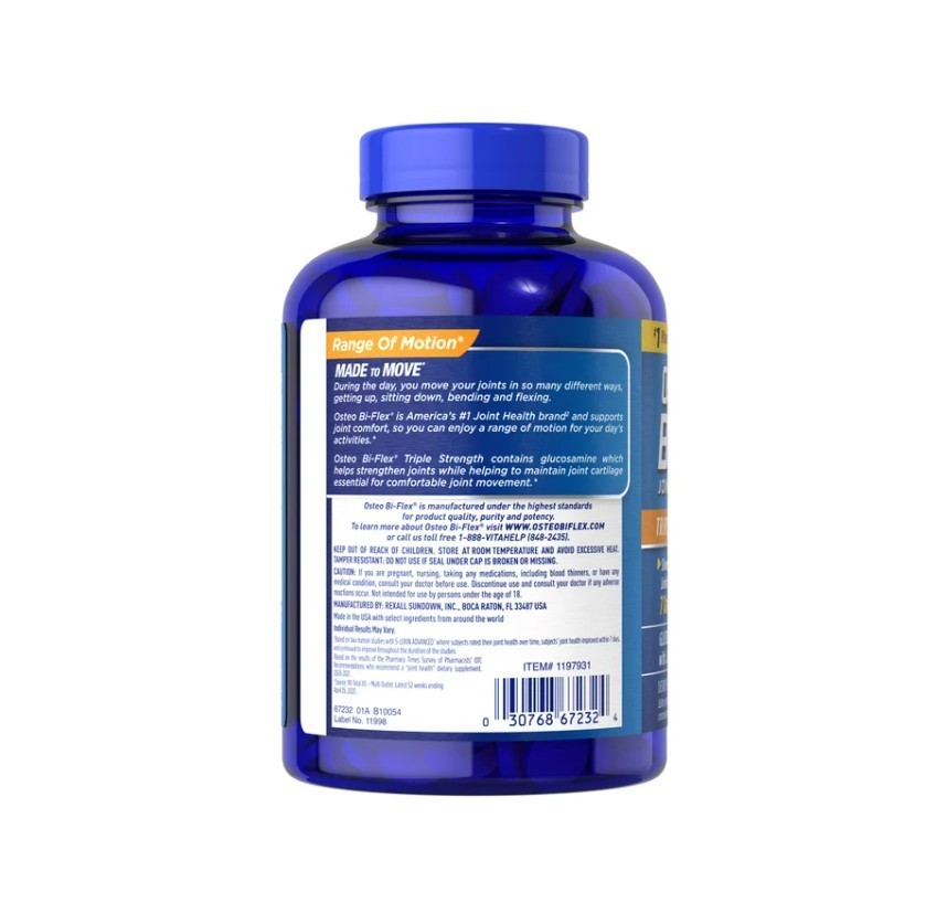 Osteo Bi-Flex Triple Strength, 200 Tablets,Joint Comfort within 7 Days