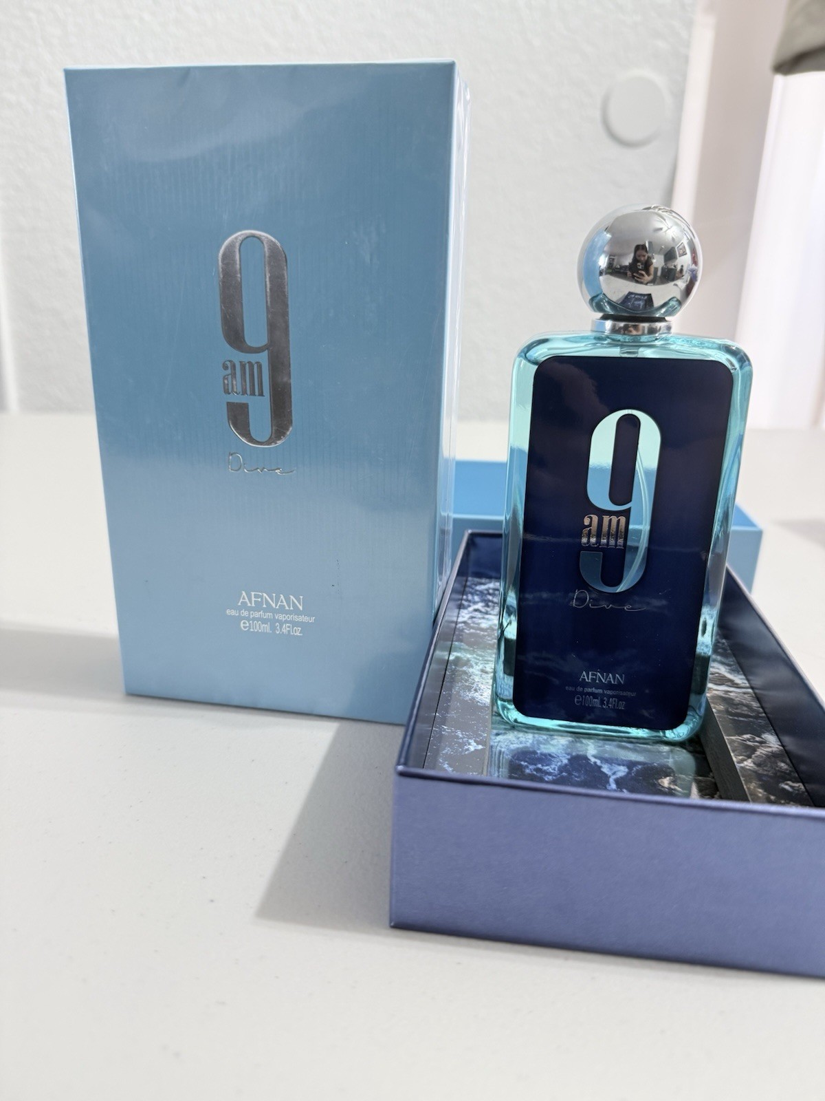 Afnan 9am Dive Eau de Parfum (EDP) Spray Fragrance, 3.4 fl oz