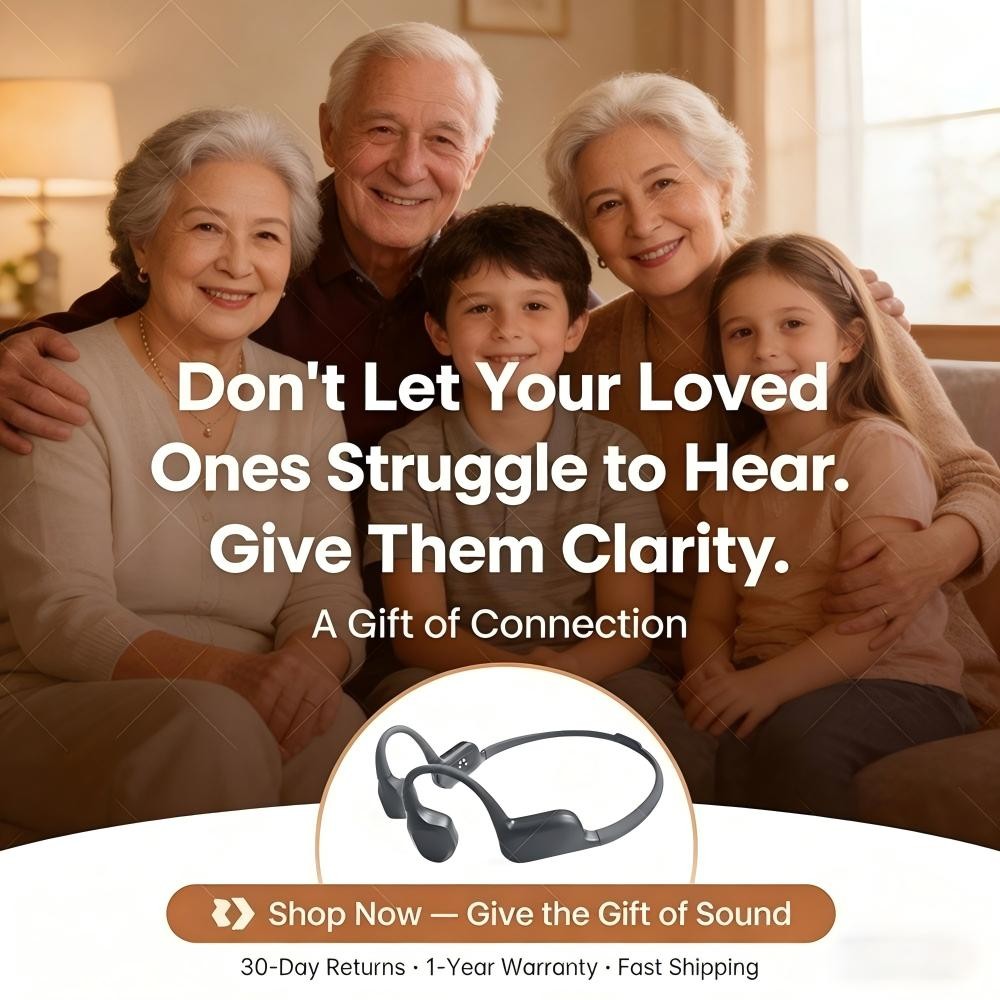 Bone conduction hearing aid Waterproof Rechargeable Long battery for Old People