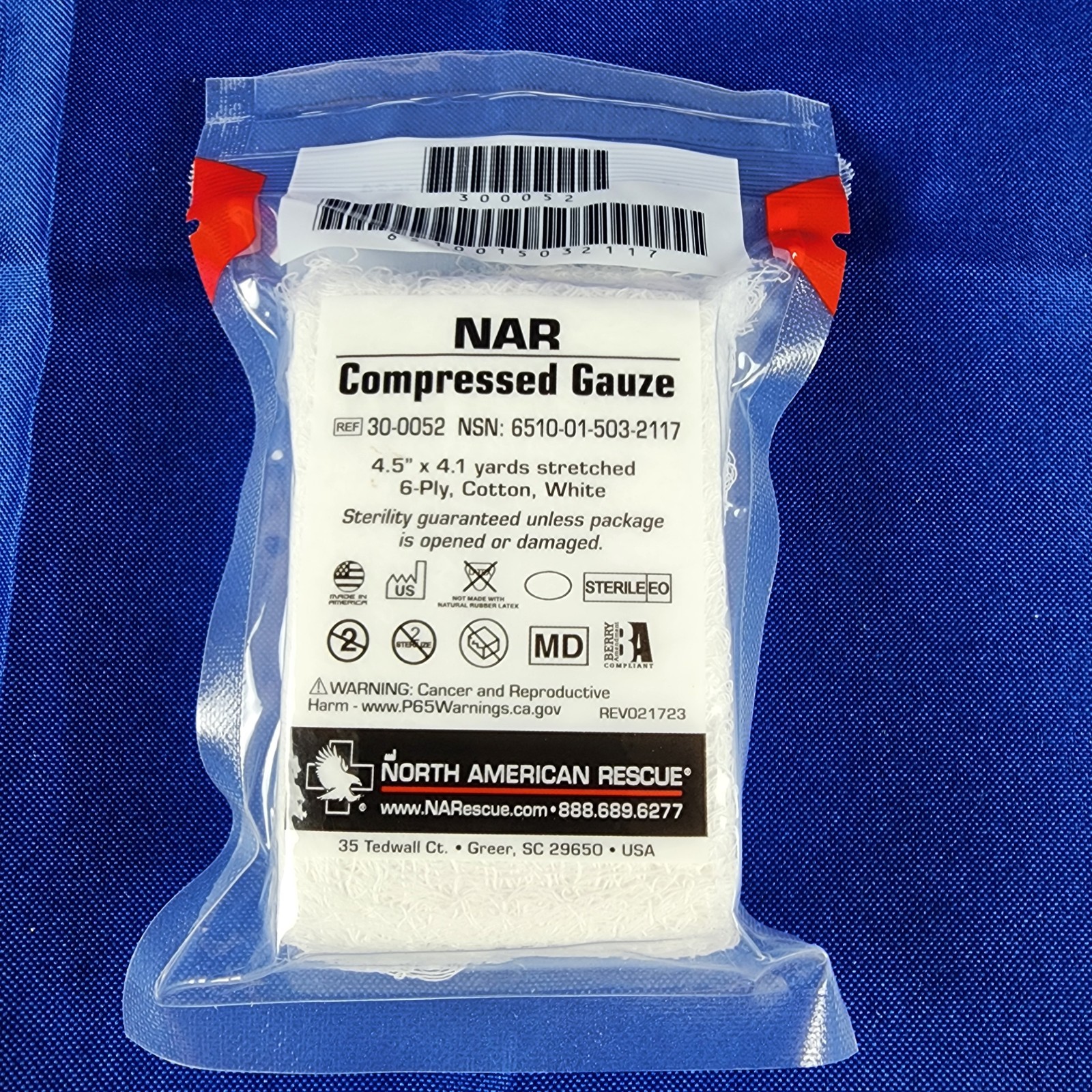 ETD ABD Emergency Trauma Dressing 6x12x12x70 – Includes Pack of Compressed Gauze