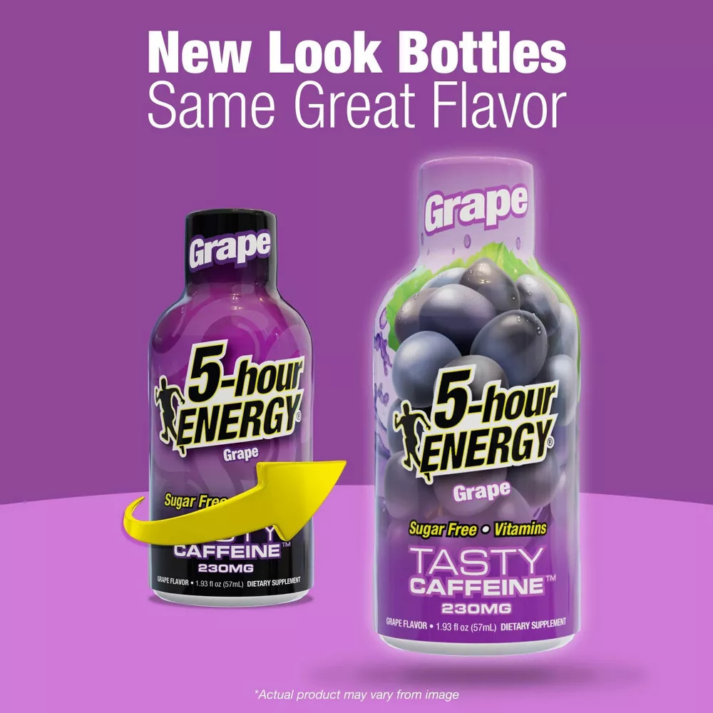 5 Hour Energy Shot Extra Strength – Grape – 1.93oz/10pk