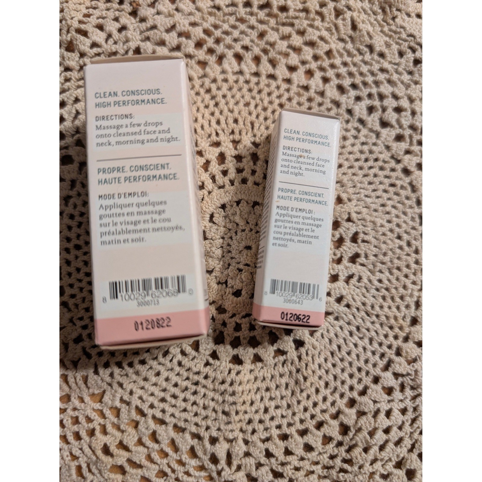 Biossance Squalane Vitamin C Rose Oil Travel Size Set 12ml and 4.5ml New Boxed