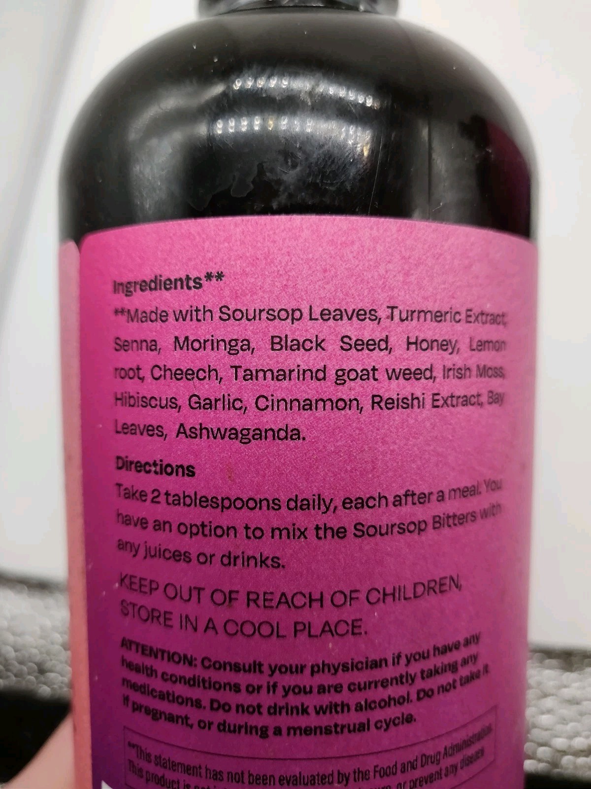 Serene Herbs Soursop Bitters Liquid Mixed Berry 16 Oz X2, 02/27+ Sealed/dents