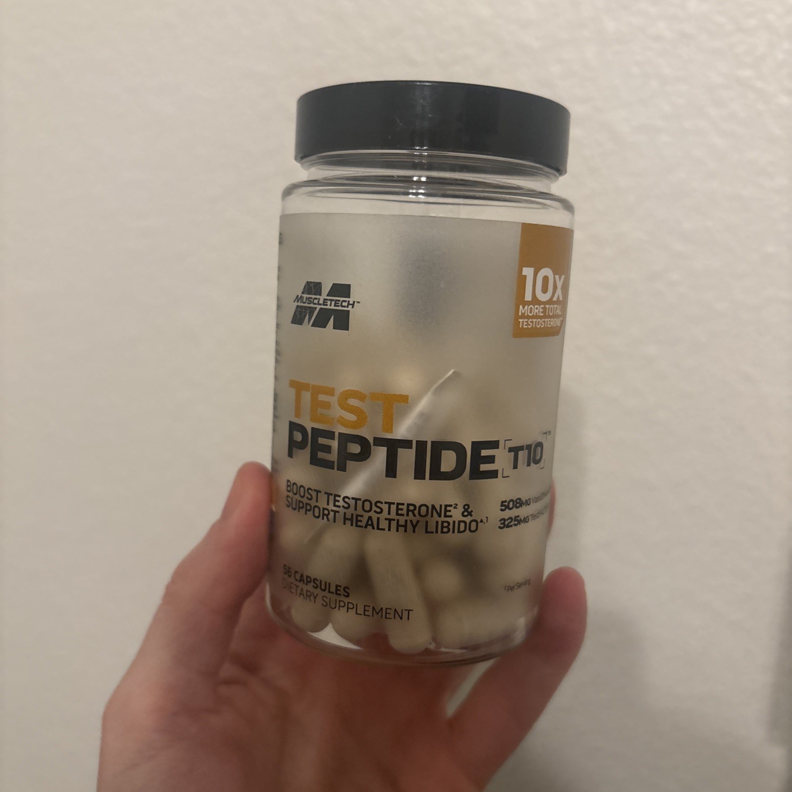 Muscle Tech Test Peptide T10 56ct New Exp 11/2028￼