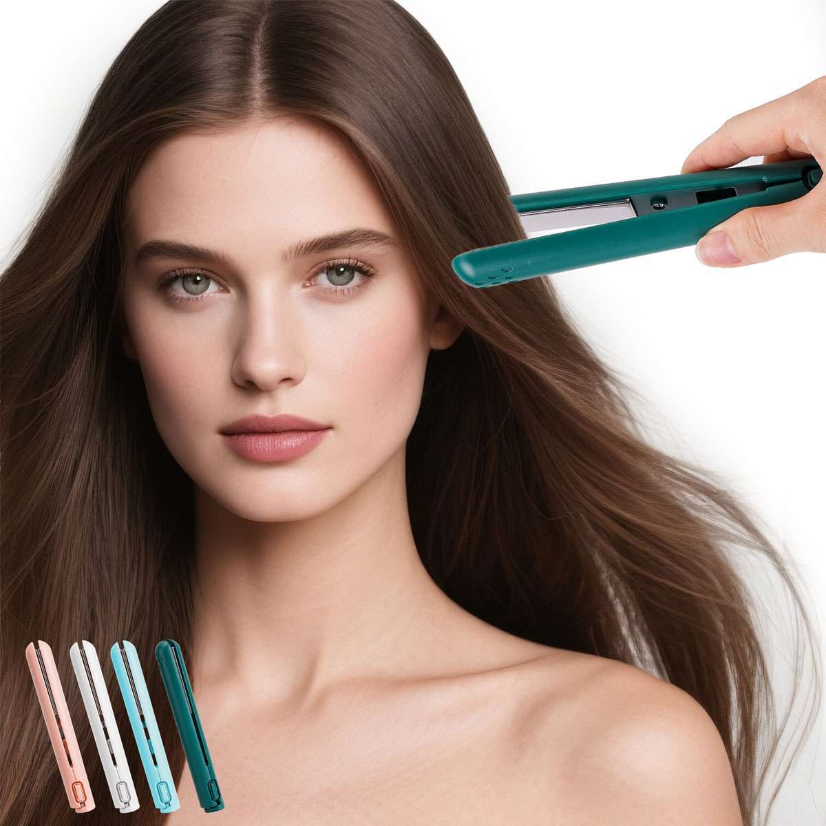 Mini Dual Purpose Curling Iron,Upgrade Small Hair Straightener,Portable 2 in 1