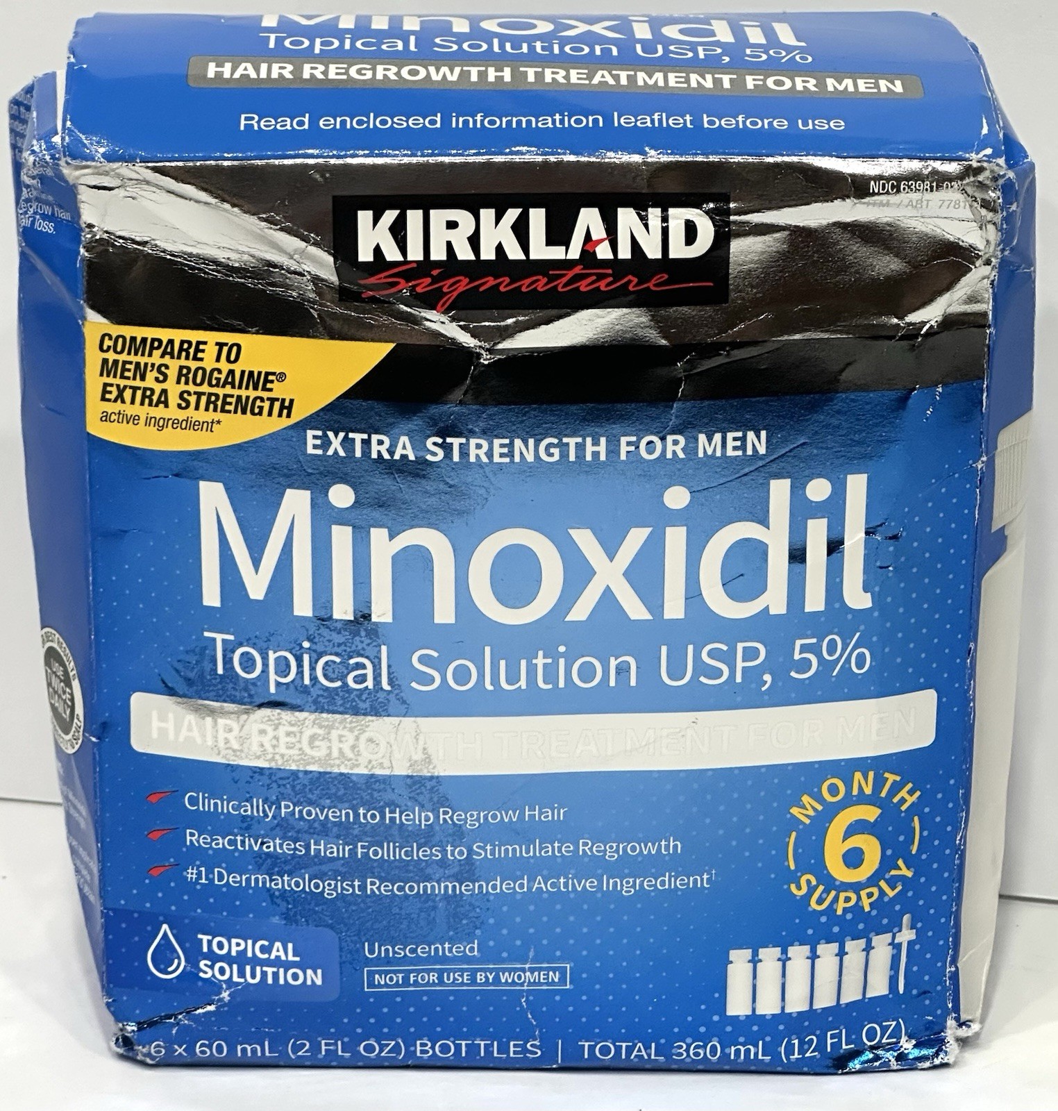 Tropical Solution Hair Minoxidil 5% Kirkland Signature, New & Sealed