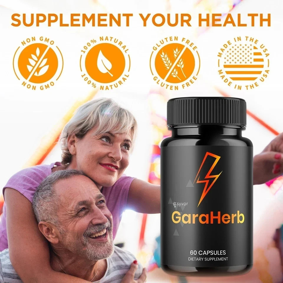 GaraHerb Advanced Energy & Fitness Support Capsules 60 Caps FS | Pack of 1