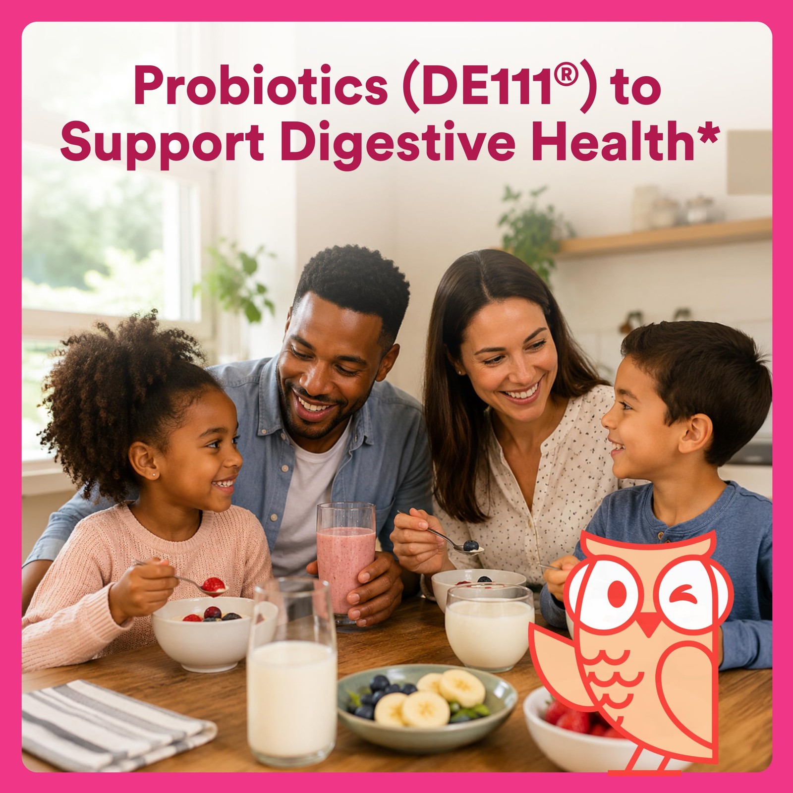 SmartyPants Kids Probiotic & Prebiotic Gummies for 60 Count (Pack of 1),