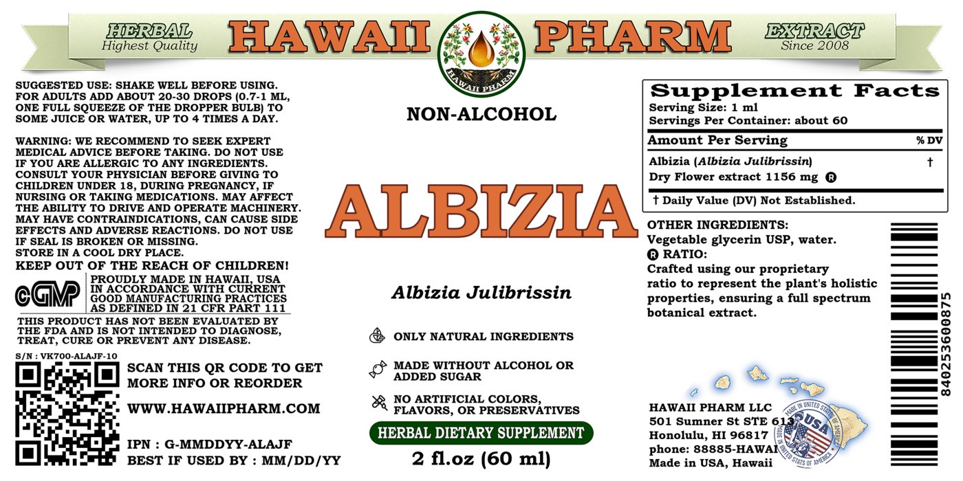 Albizia Liquid Extract, Albizia (Albizia julibrissin) Dried Flower Tincture