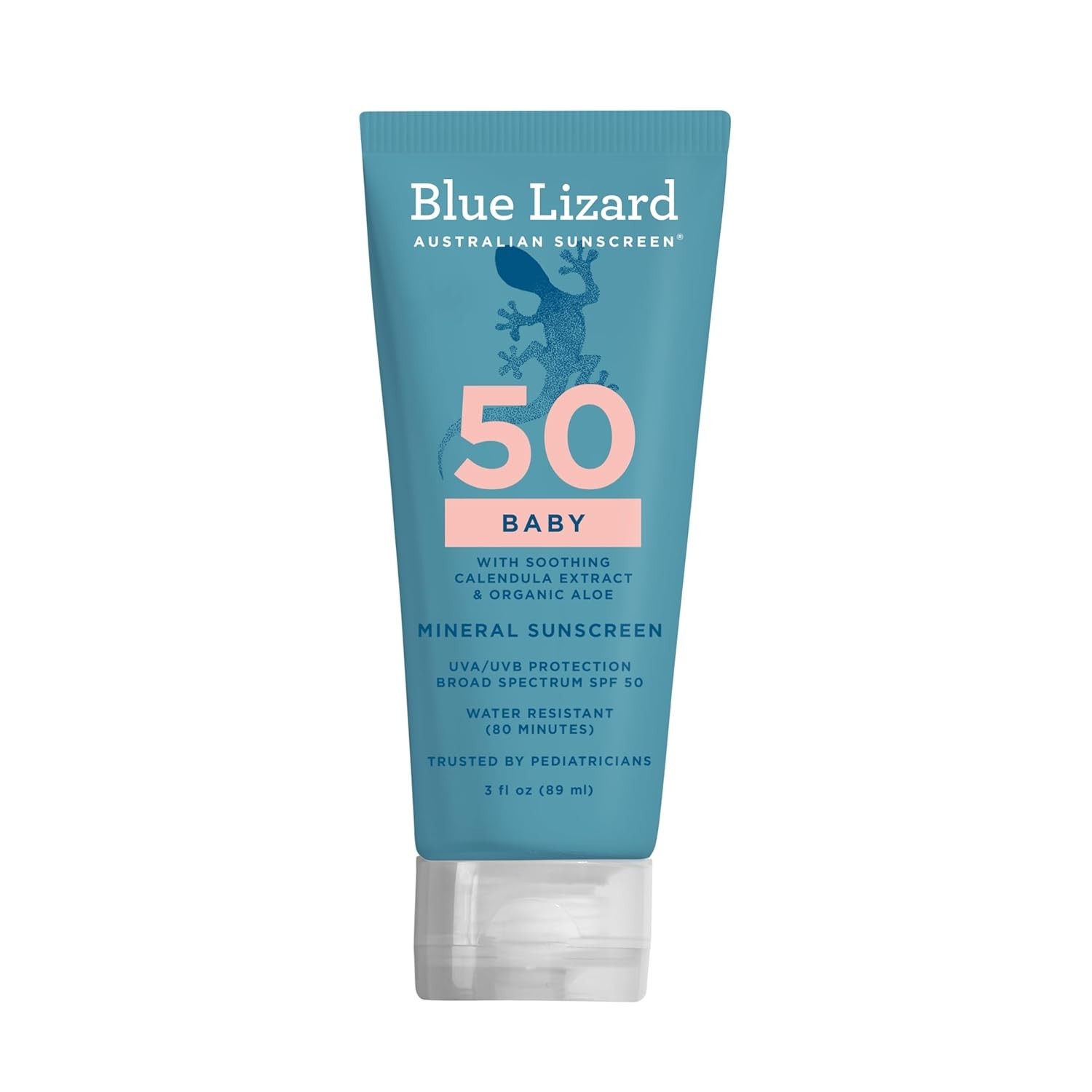 BLUE LIZARD Baby Mineral Sunscreen with Zinc Oxide, SPF 50+ 3 PACK