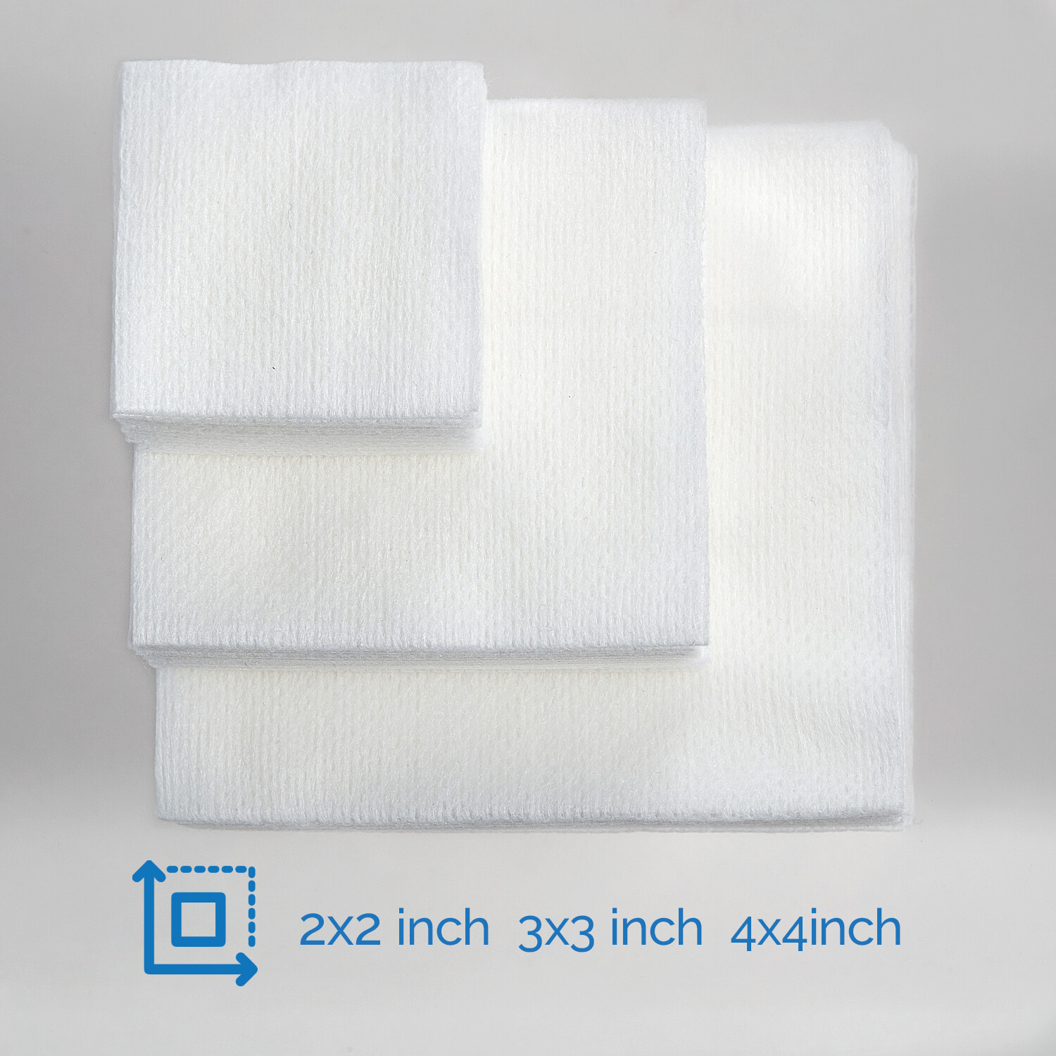 JMU Dental Non-Woven Sponges 4-Ply Non-Sterile Gauze Pads Size 2″x2″/3″x3″/4″x4″