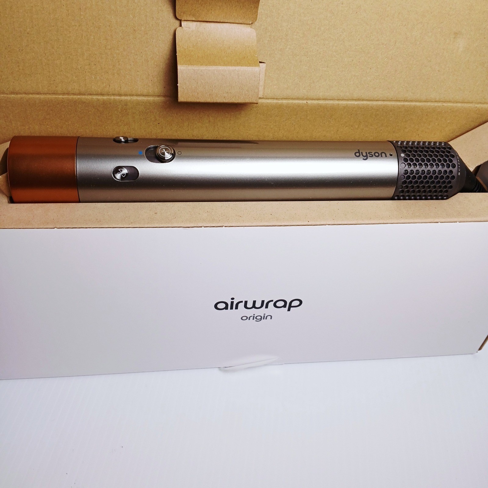 Dyson Airwrap Origin Multi-Styler Nickel Copper with 3 Attachments New