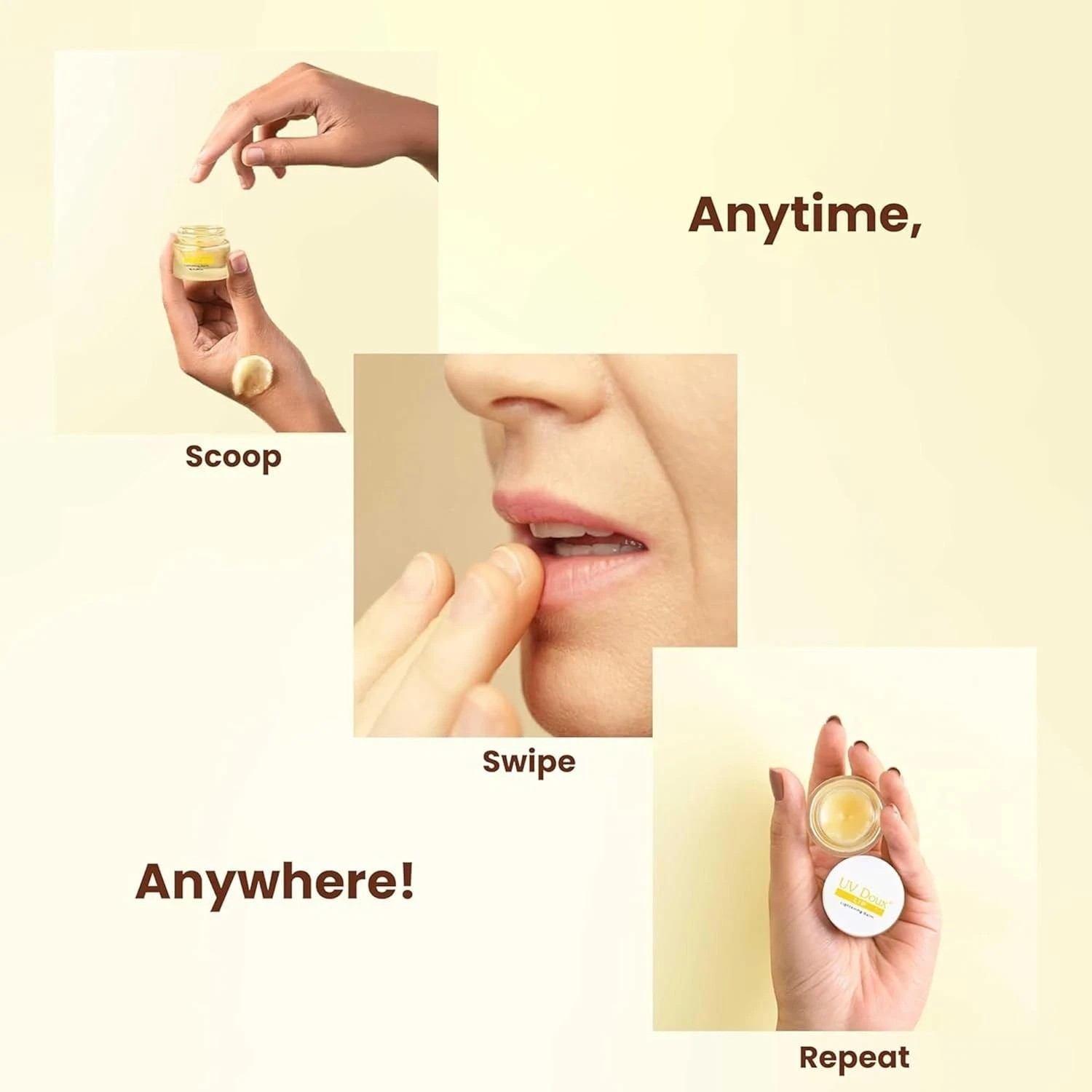 UV Doux Lip Lightening Balm SPF 40 PA++ | For Pigmented Lips (8gm)