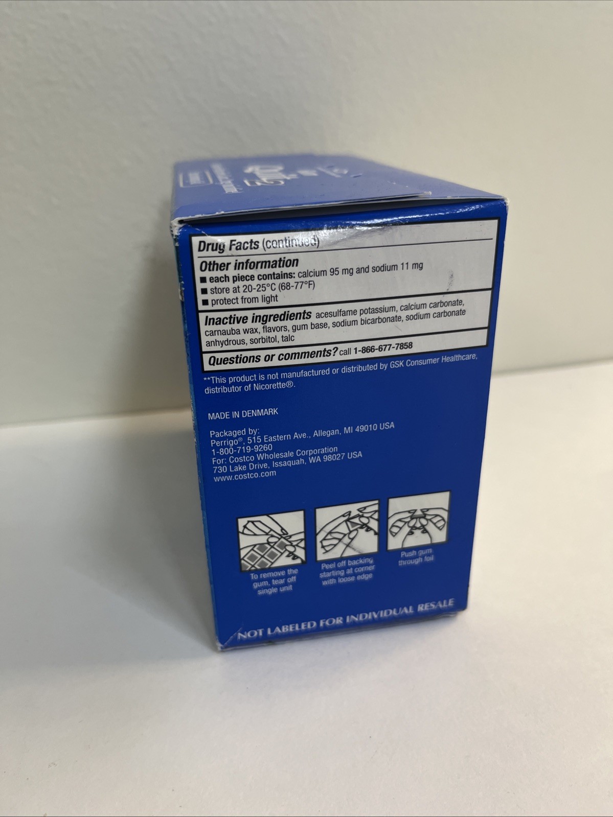 Kirkland Signature Quit 2 mg Gum Nicotine Polacrilex Stop Smoking Aid 190 Pieces
