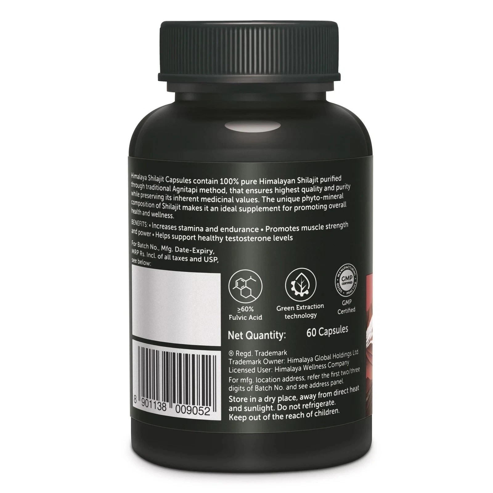 Himalaya Shiljit 60 Capsule Promotes stamina, energy,Sexual wellness Pack Of 2.