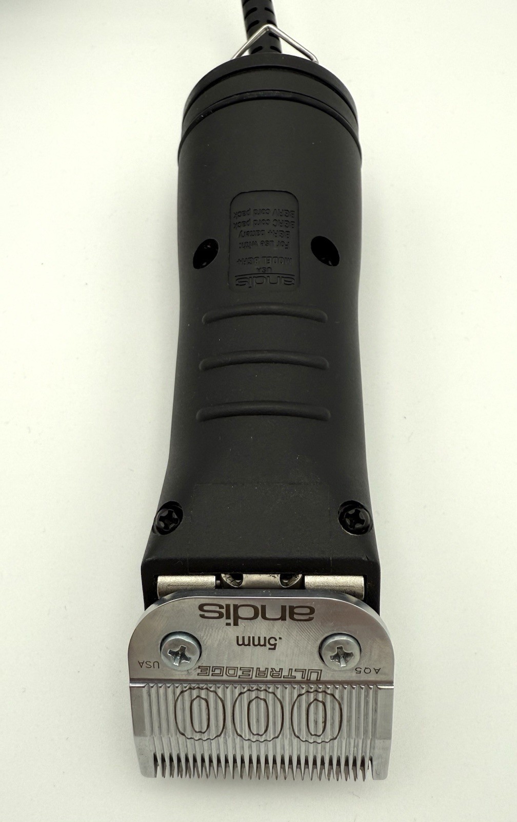 Andis BGRC Professional Corded Hair Clipper + Charger Base & Blades Lot Barber