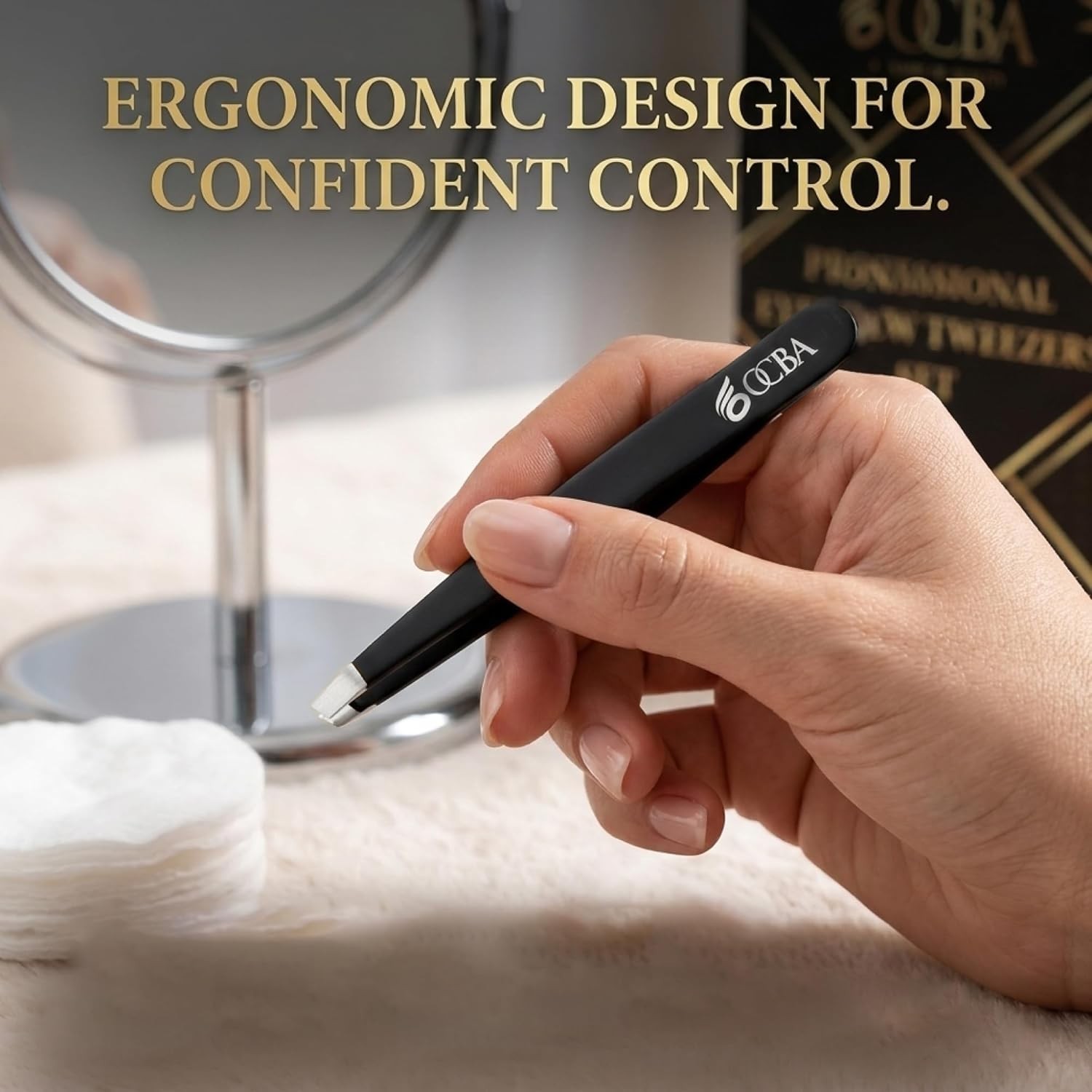Professional Tweezers Set for Eyebrows Facial Hair Stainless Steel