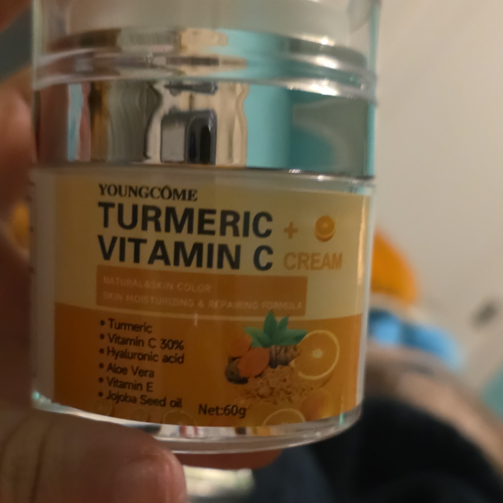 YOUNGCOME Turmeric + Vitamin C Face & Neck Moisturizer Cream 60g