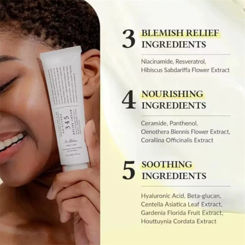 345 Relief Cream 1.69 Fl Oz Soothing Moisturising Face Cream for Skin