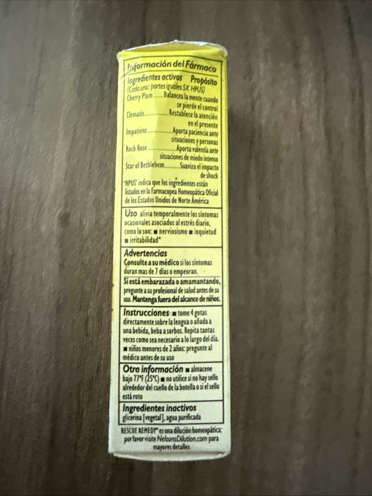 Bach Flower Remedies Rescue Remedy Natural Stress Relief 0.7 Fl Oz Exp 07/28