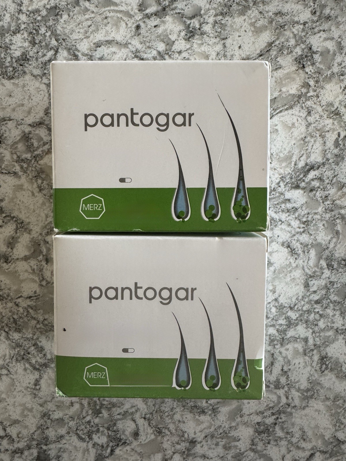 2 count Pantoger 60 capsules for hair and nails – Made in Egypt – Exp 11/2028