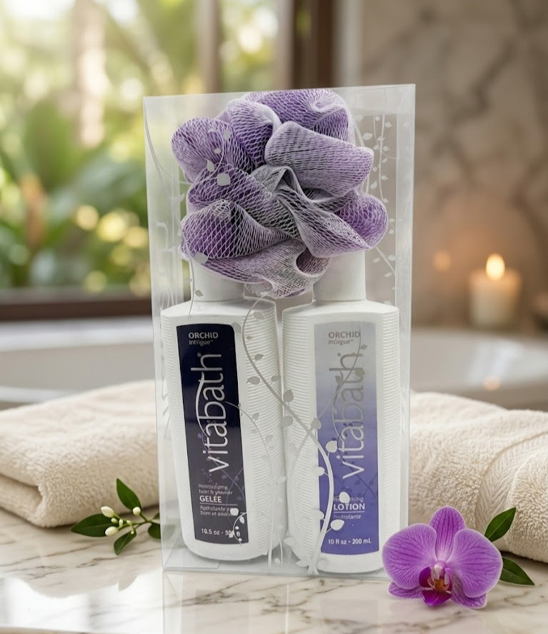 Vitabath Orchid Intrigue Everyday Skincare Set Moisturizing Shower | EXP 11-2028