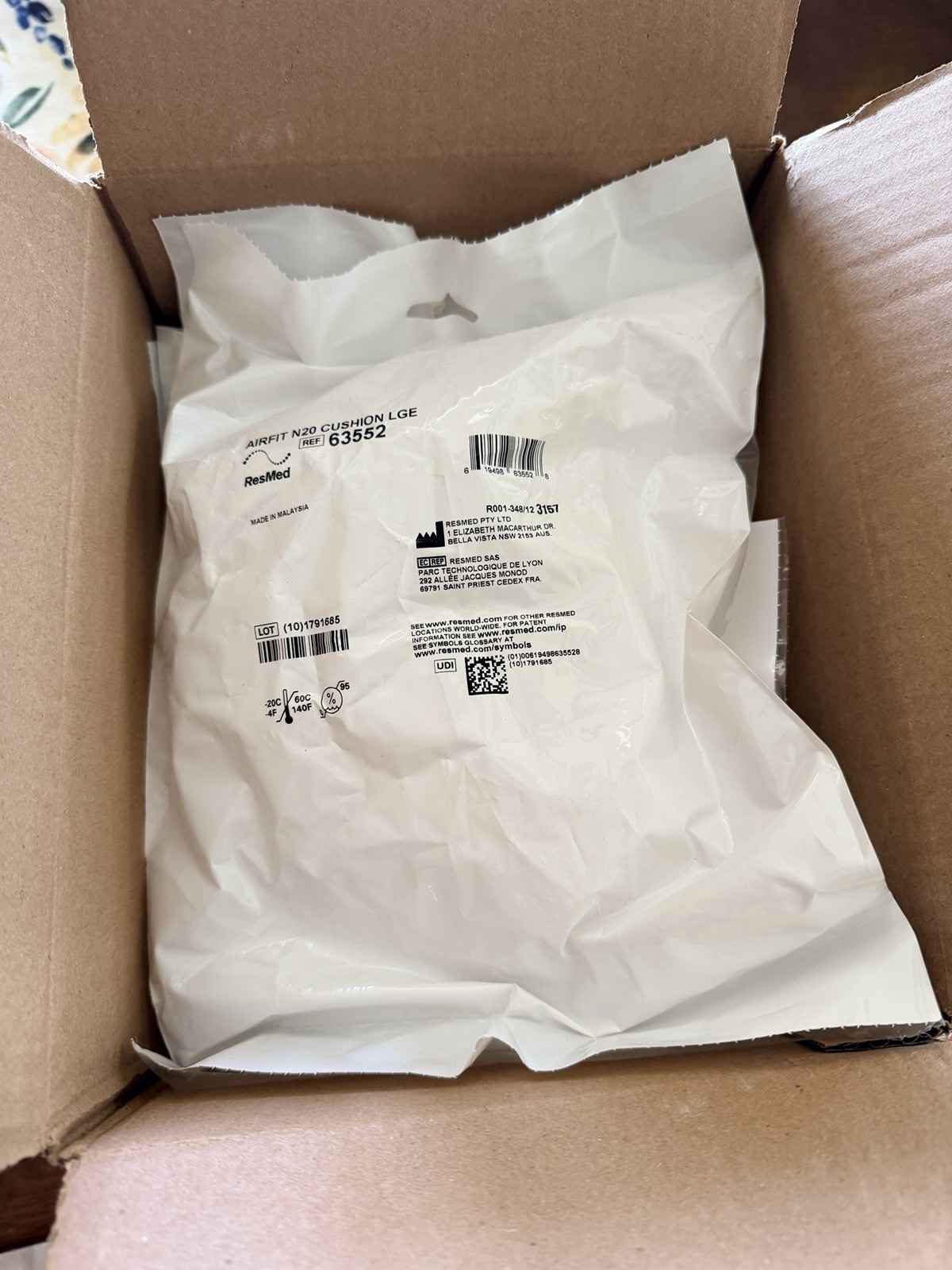 ResMed Airfit (13) N20 LARGE Cushion Replacement #63552 lot of 13 in Sealed bags
