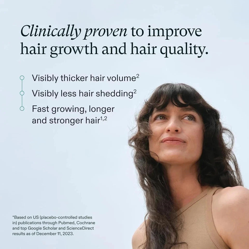 Pack of 3 Women’s Hair Growth Supplement 360 Caps Exp 07/2028, Fast Shipping