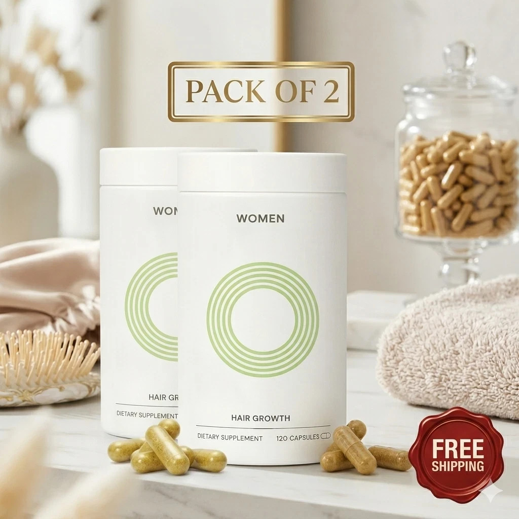 Women’s Hair Growth Supplement |2 Pack (120 Caps) | 3 Month Supply|