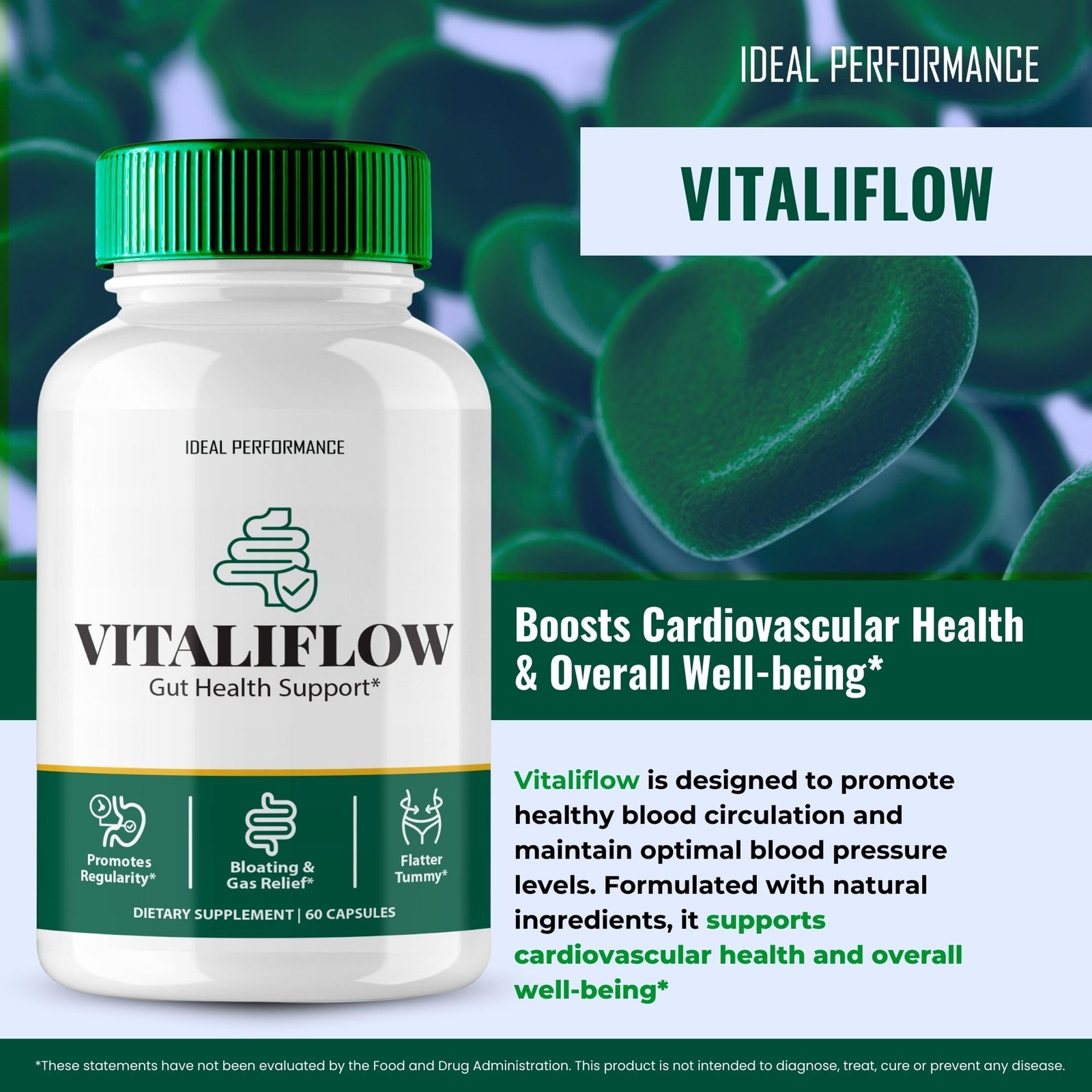 Vitaliflow General Wellness Supplement – 300 Capsules (5 Pack)
