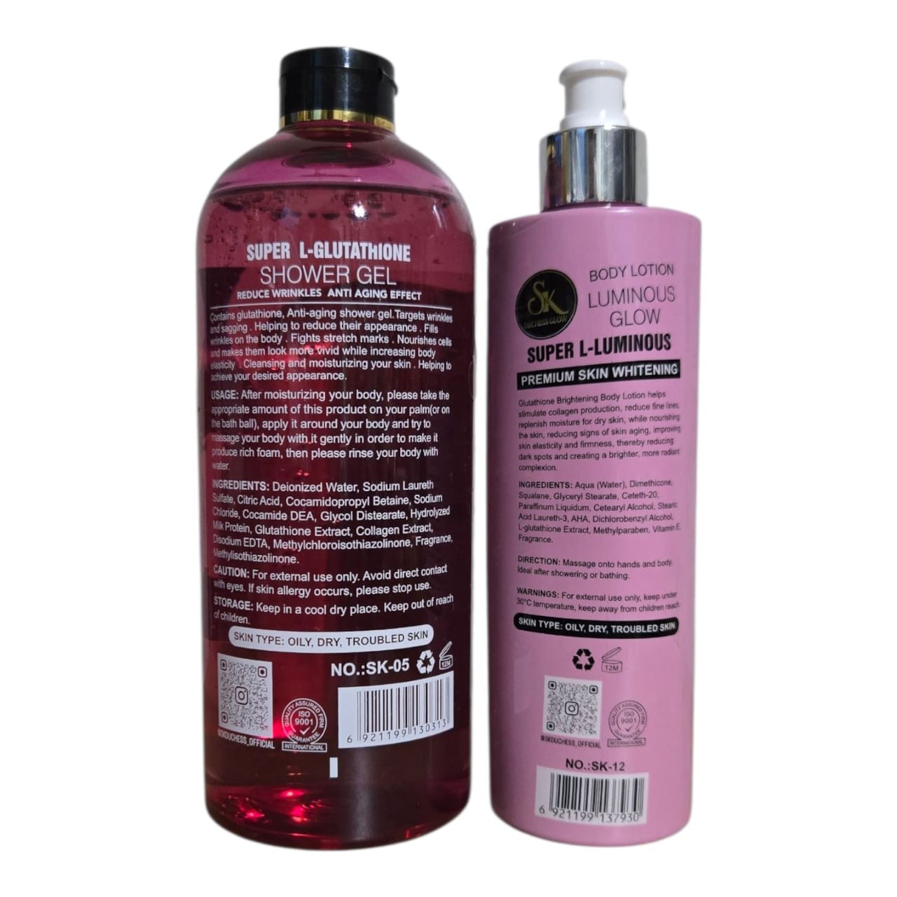 SK DUCHESS Glow Super L-Glutathione Luminous Glow 13 In 1 Shower Gel And Lotion