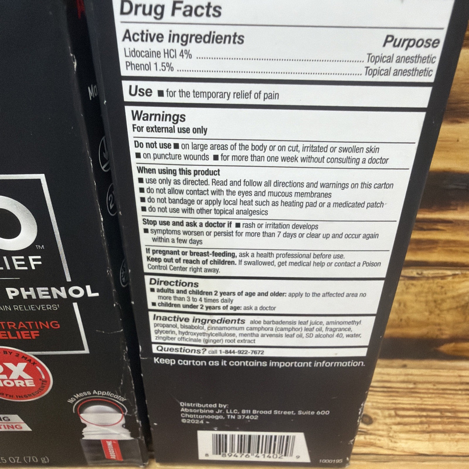 Pro Pain Relieving Roll On 2.5 Oz x2 Exp 1/27