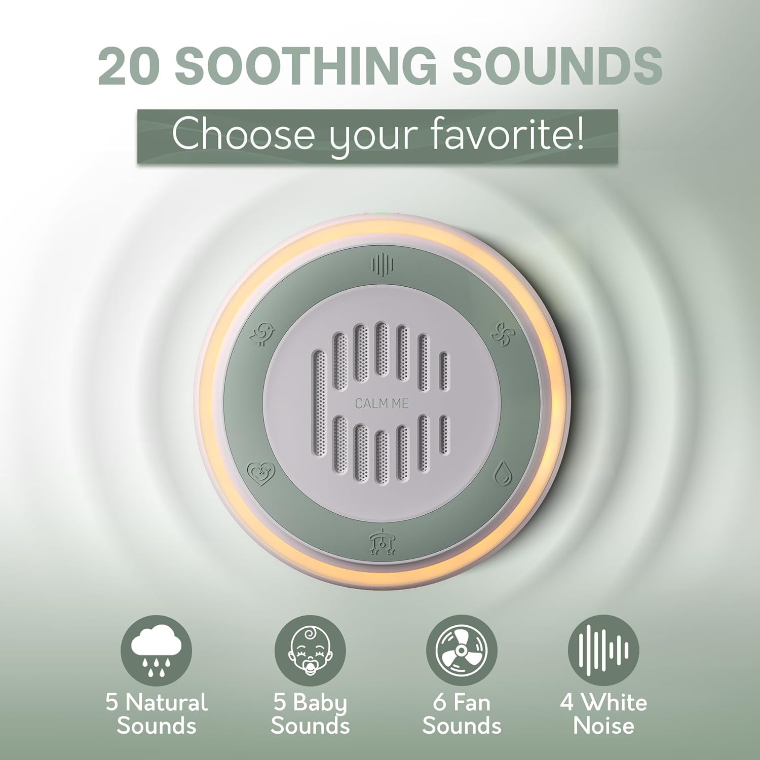 Wall Plug in White Noise Sound Machine for Office Privacy & Noise Canceling, Whi