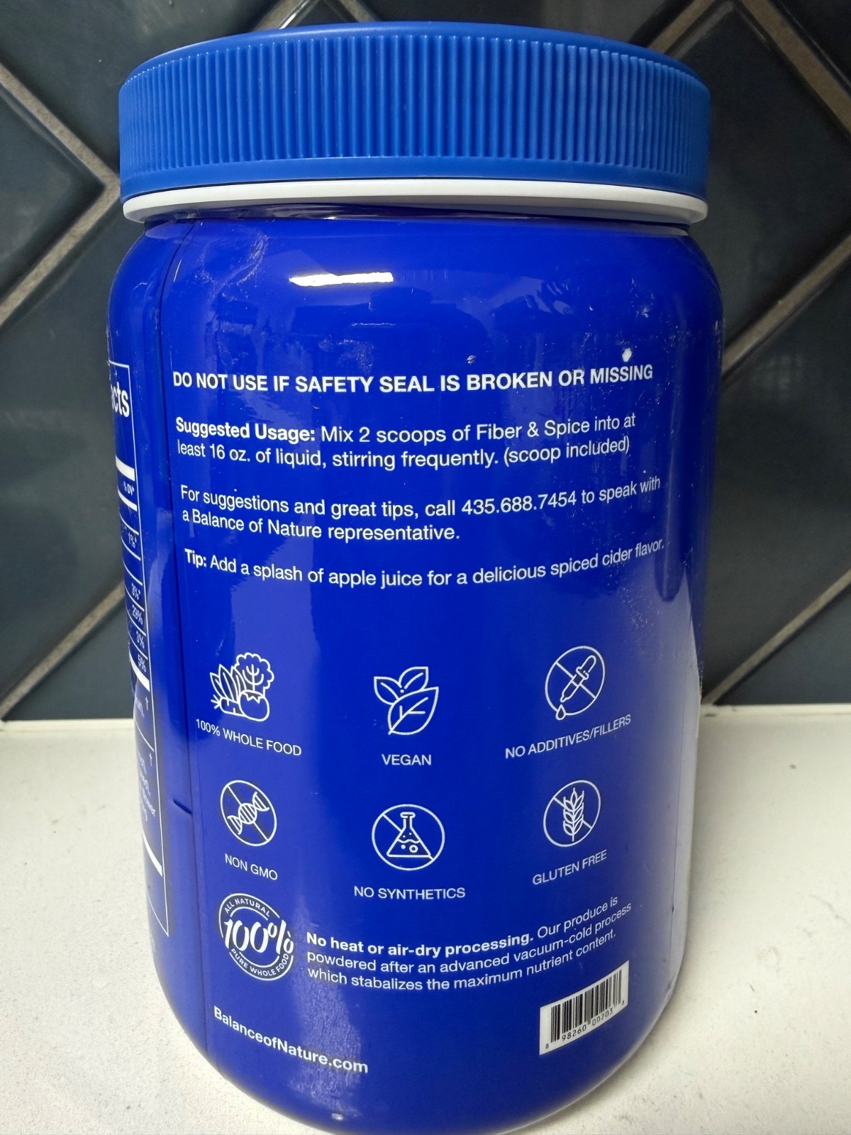 Balance of Nature-Fiber & Spice-Dietary Supplement 14oz Canister