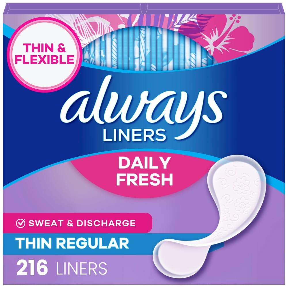 Always Daily Fresh Thin Liners, Regular Absorbency, Unscented Panty